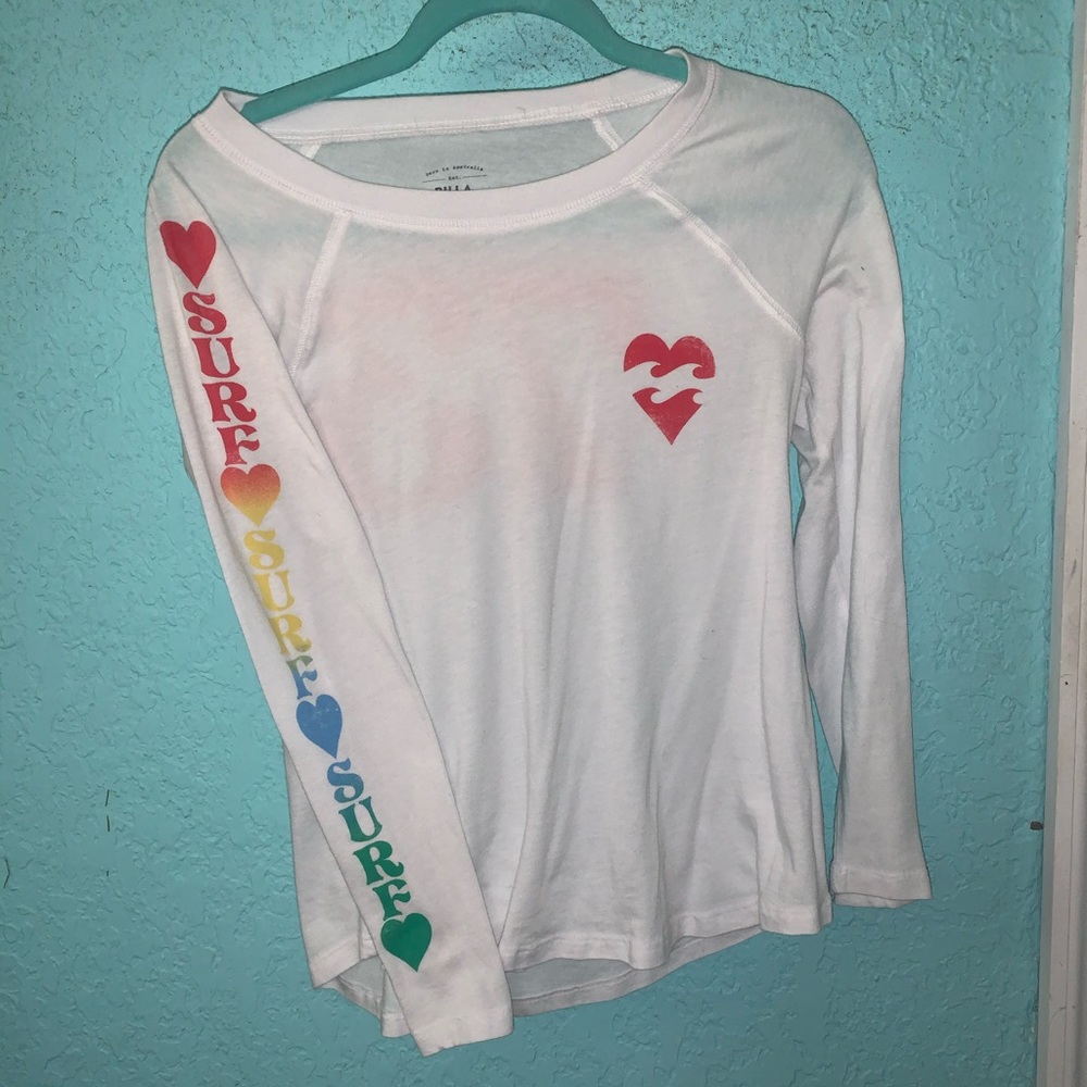 Billabong white long sleeve